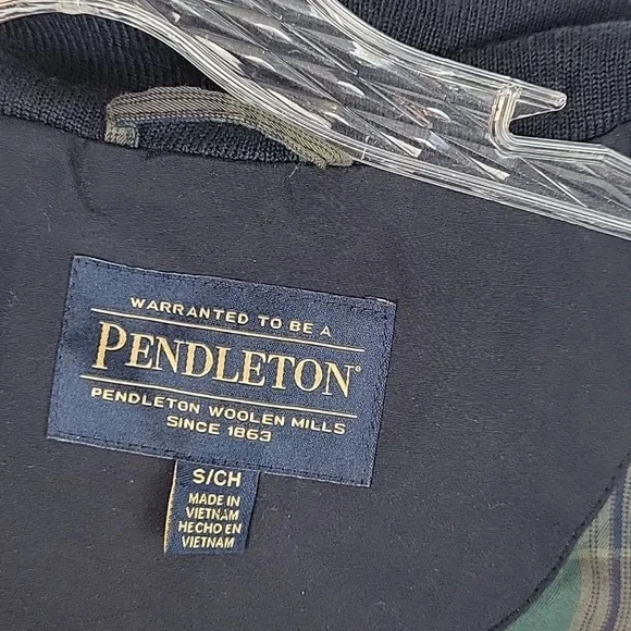 Pendleton womens black rain jacket coat Small - Picture 8 of 14